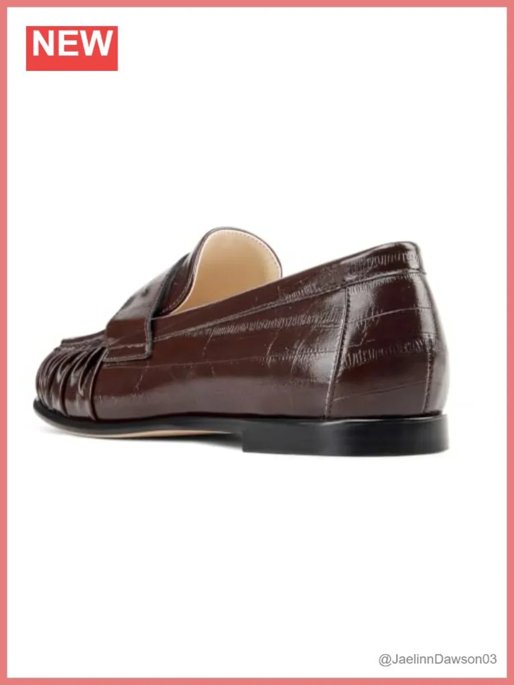 NobleOnly Women's Penny Loafers Comfort Faux Leather Flat Shoes Dressy Slip-On
